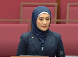 Fatima Payman, sénatrice parlement australien