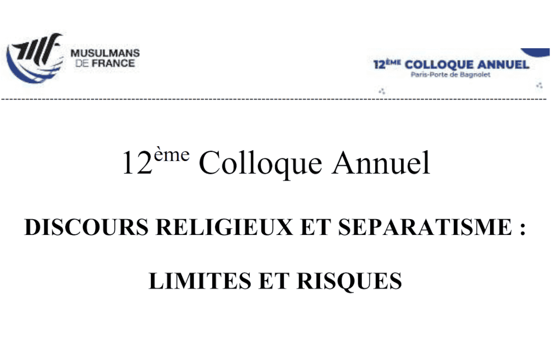 Musulmans de France organise un colloque sur le séparatisme