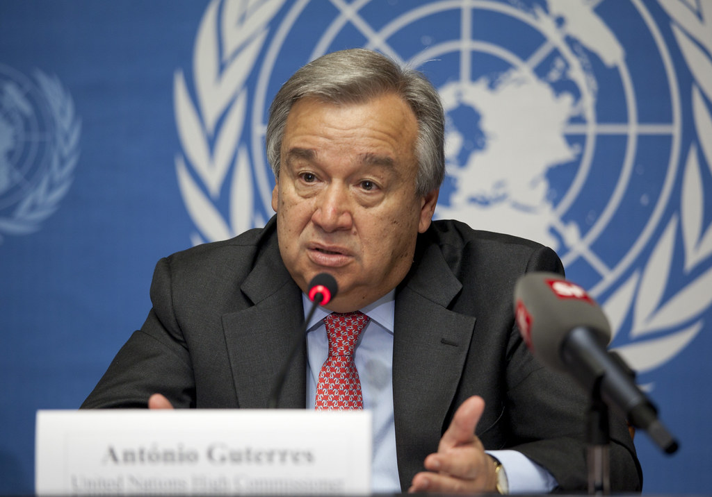 le secrétaire général des Nations unies, Antonio Gutterres