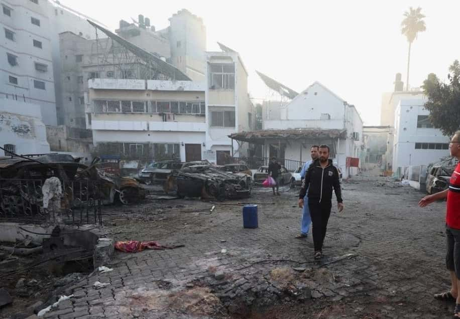 Bombardement hôpital gaza